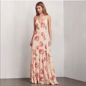 Reformation Arabeth Backless Maxi Dress size L